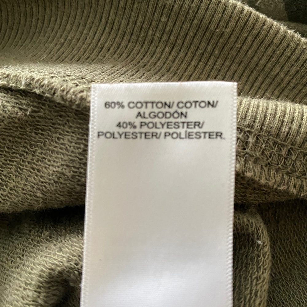 Lucky BRAND Camo Sweatshirt Women SP Small Petite - Picture 4 of 5